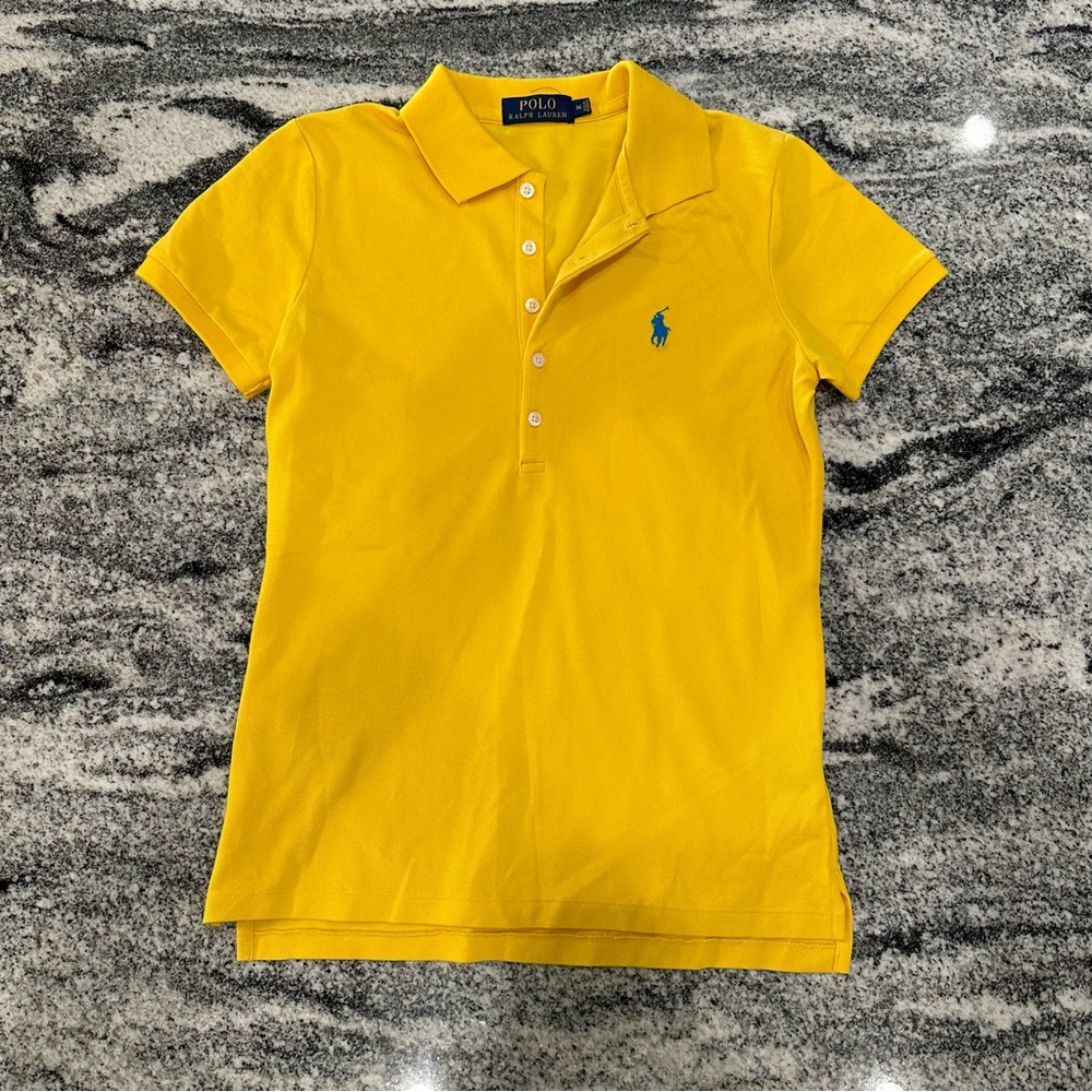 RALPH LAUREN Women Polo Neck T-Shirt Size M